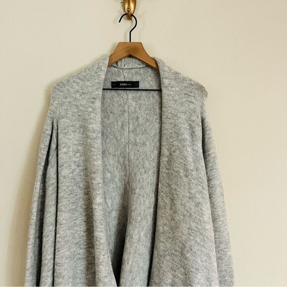 Zara Gray Women's Cardigan Sweater - Picture 3 of 8